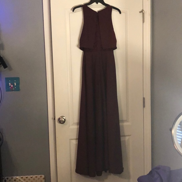 Lulus True Lover Burgundy Backless Maxi Dress - Picture 2 of 2